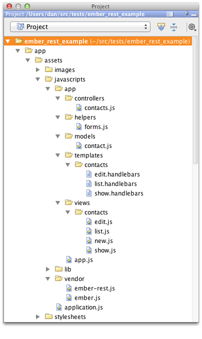 Ember-REST Example Project Files