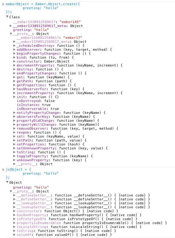 Ember.Object vs POJO